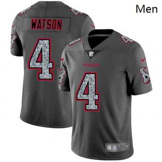 Nike Texans 4 Deshaun Watson Gray Camo Vapor Untouchable Limited Jersey